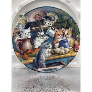 Porcelain Plate: "Kitchen Capers" by Jurgen Scholz; Little Rascals 1998 Bradford